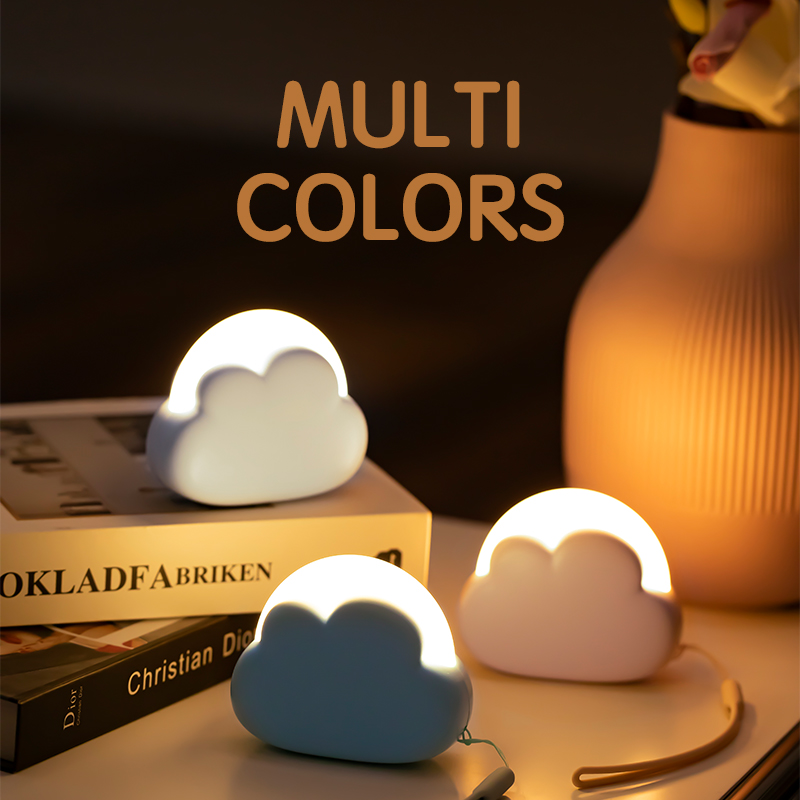 Floating Nightstand With Led Light - Cloud Night Light Mini USB Wireless