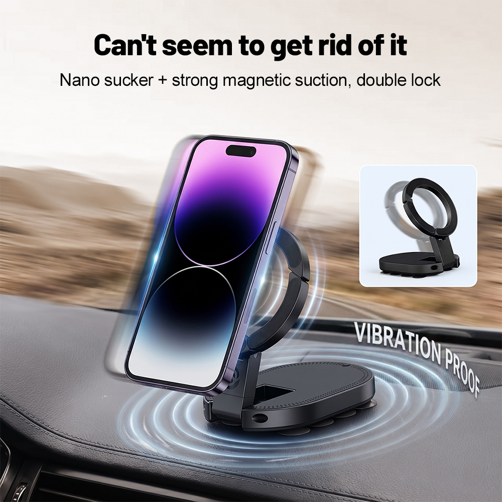 Bedroom Furniture - 360° Rotation 3‑In‑1 Suction Cup Magnetic