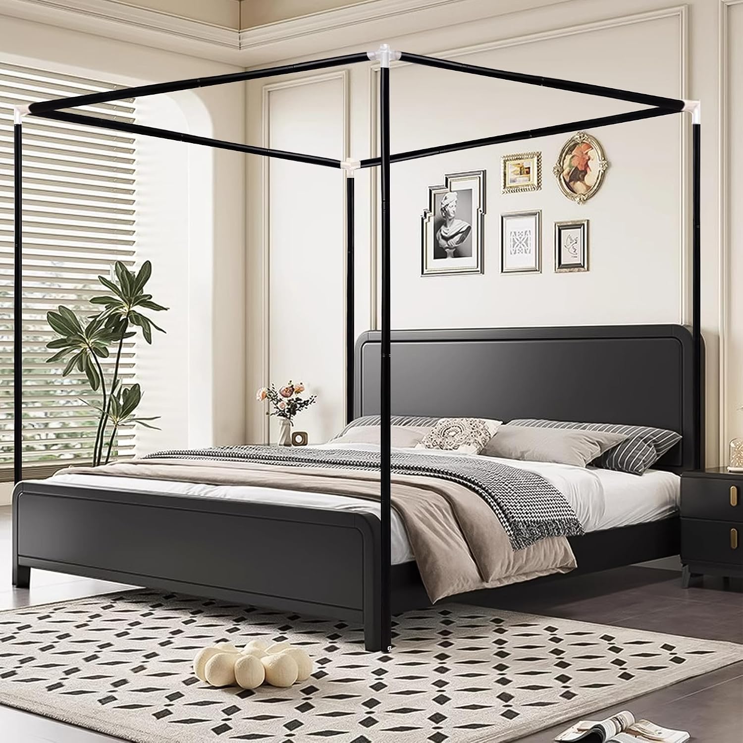 Canopy Bed Frame Metal Queen - Stainless Steel Canopy Bed Frame Queen