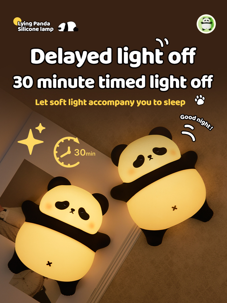 Floating Nightstand With Led Light - Cute Cartoon LED Night Light Touch