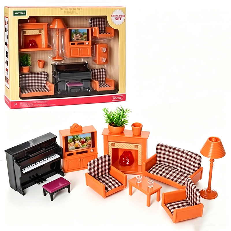 Bedroom Furniture - 1/12 Scale Dollhouse Furniture Set Bedroom