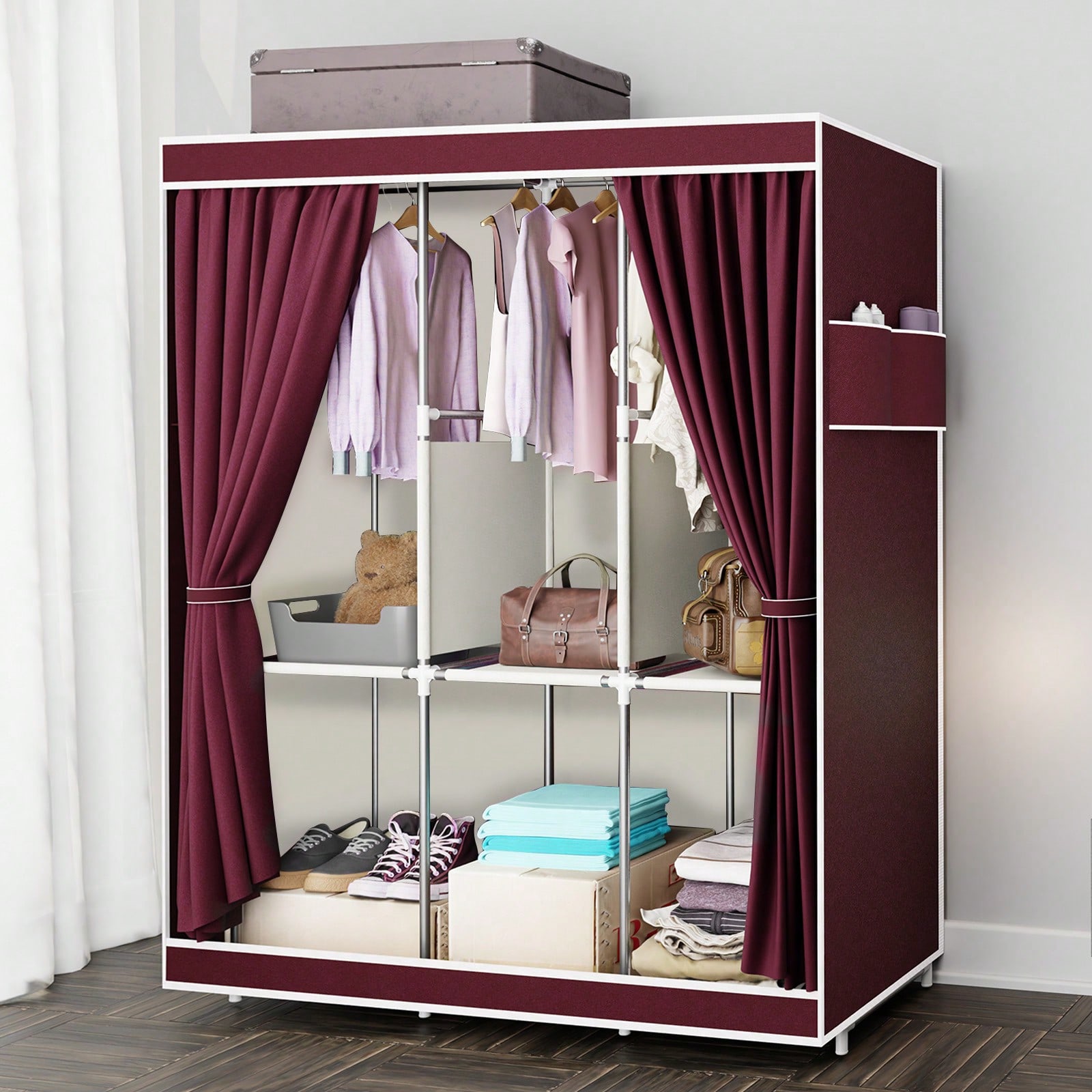 Wardrobe Closet Portable Fabric Cover - 65