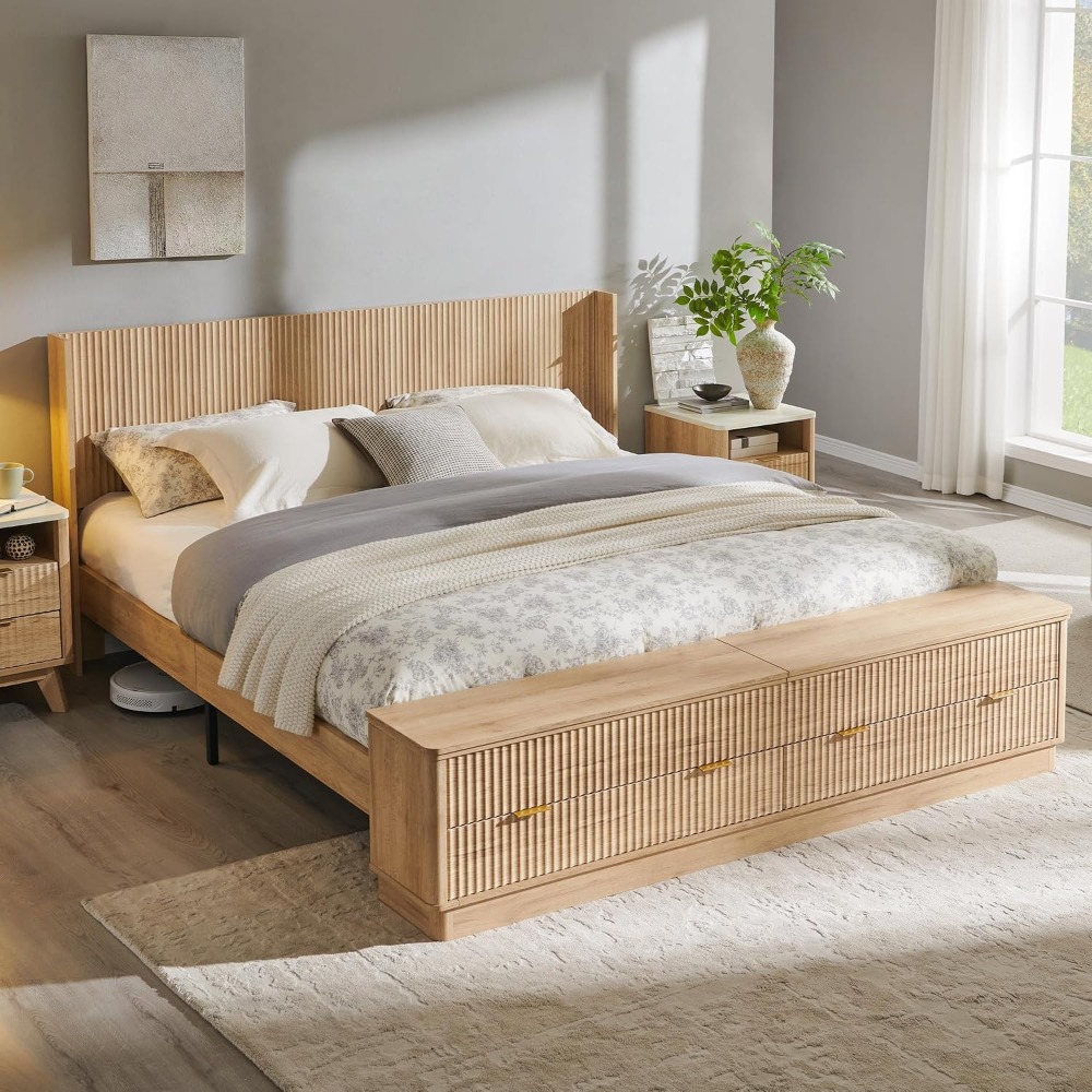 King Size Bed Frame with Stora - đánh giá và giá King Size Bed Frame With Storage Drawers