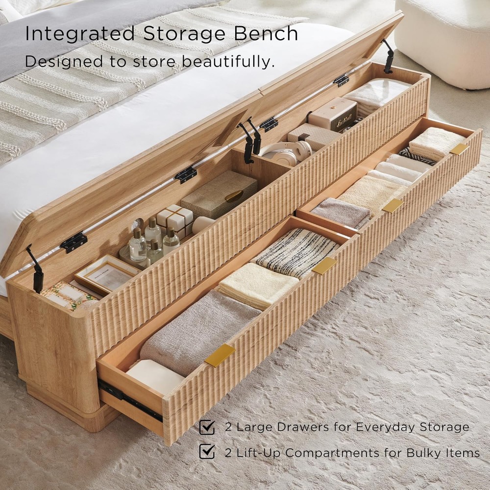 King Size Bed Frame with Stora - đánh giá và giá King Size Bed Frame With Storage Drawers