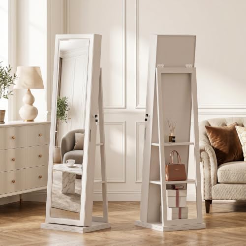 4-In-1 Jewelry Cabinet Jewelry - đánh giá và giá Full Length Mirror Jewelry Armoire