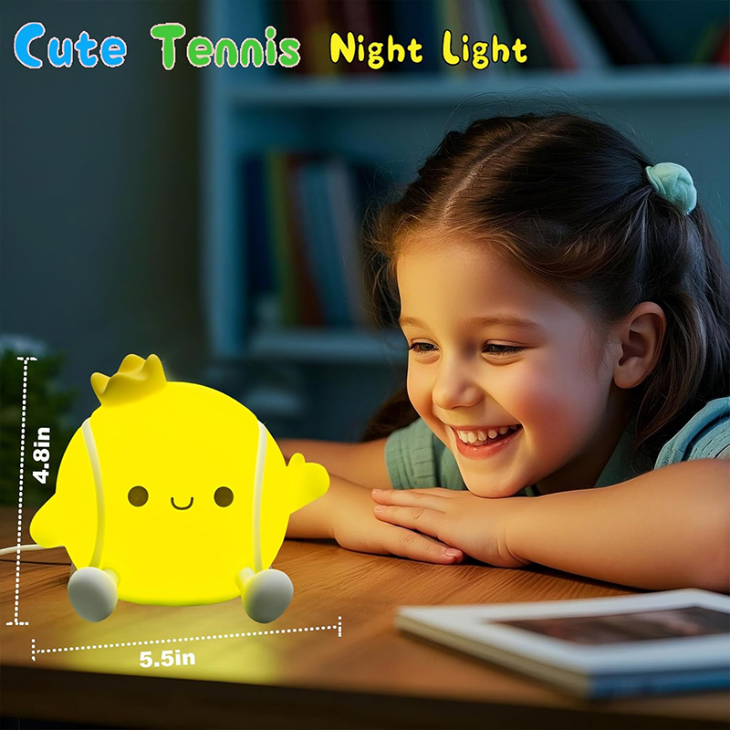 Cute Tennis Night Light Silico - đánh giá và giá Floating Nightstand With Led Light