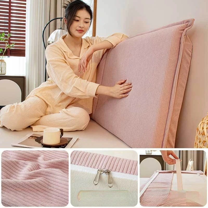 Corduroy Bed Backrest Cushion  - đánh giá và giá Headboard Cushion Backrest Tatami