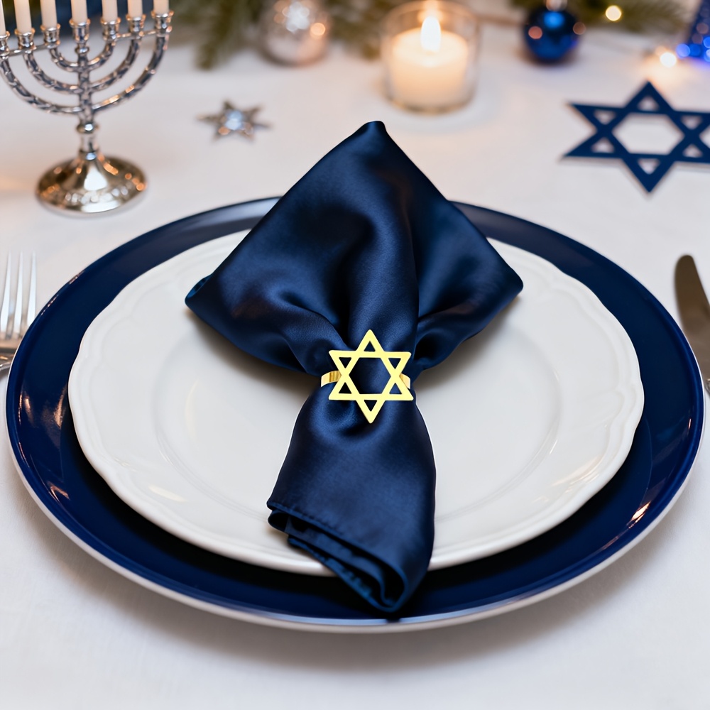 6Pcs Hanukkah Menorah Napkin R - đánh giá và giá Tables