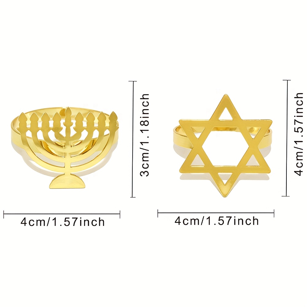 6Pcs Hanukkah Menorah Napkin R - đánh giá và giá Tables