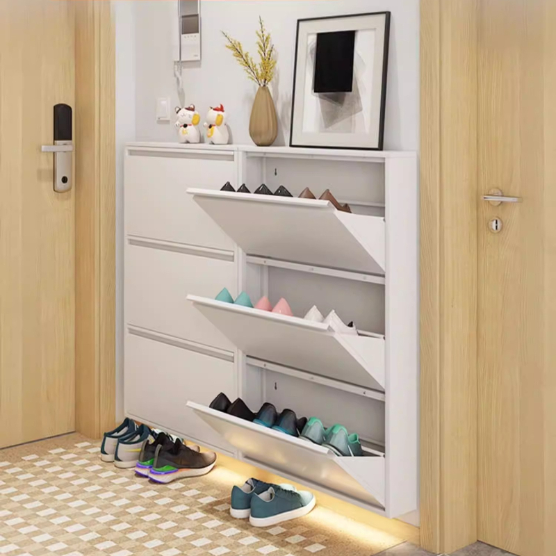 Modern Slim Shoe Cabinet, Larg - đánh giá và giá Shoe Rack Cabinet Narrow Entryway
