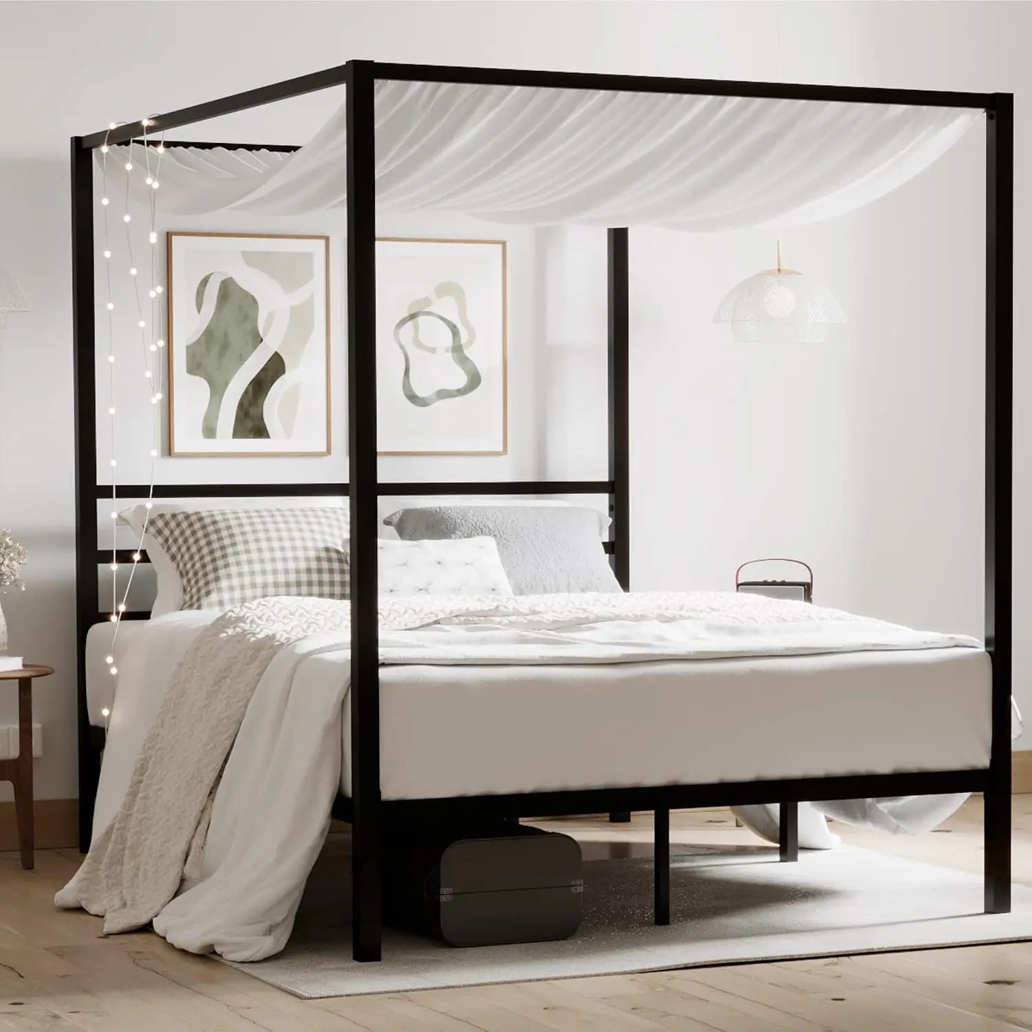 Queen Size Metal Canopy Bed Fr - đánh giá và giá Canopy Bed Frame Metal Queen