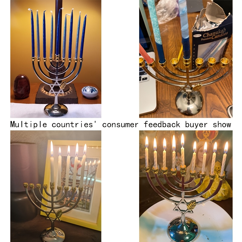 Hanukkah Menorah 9 Branch Cand - đánh giá và giá Tables