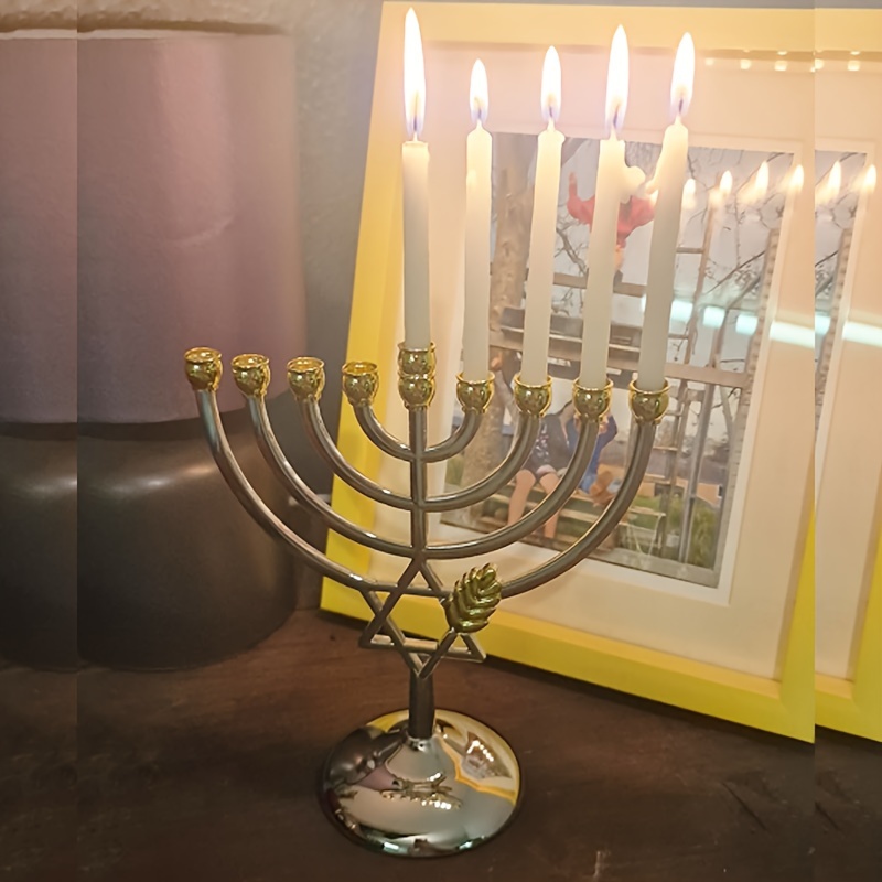 Hanukkah Menorah 9 Branch Cand - đánh giá và giá Tables
