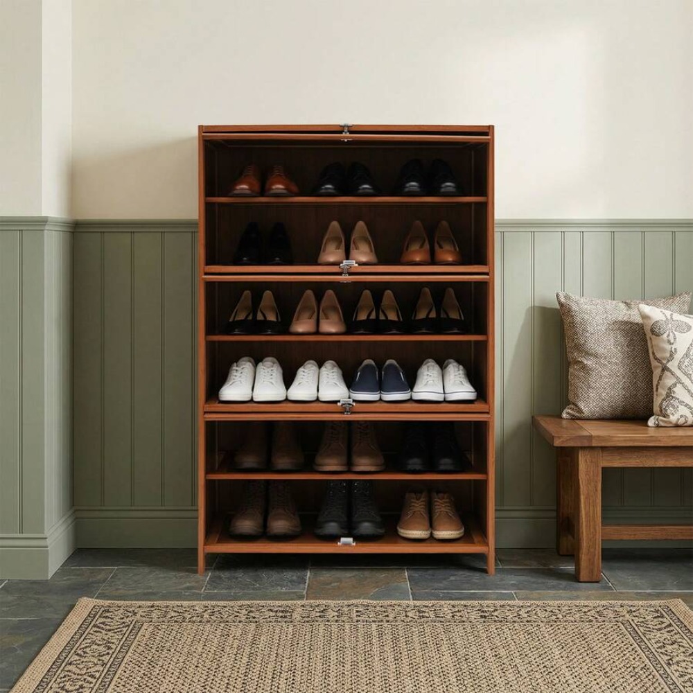 7 Tier Shoe Rack Storage Cabin - đánh giá và giá Shoe Rack Cabinet Narrow Entryway