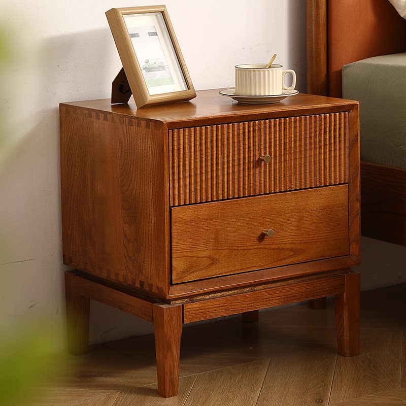 Retro Solid Wood Nightstands,F - đánh giá và giá Solid Wood Nightstand 2 Drawers