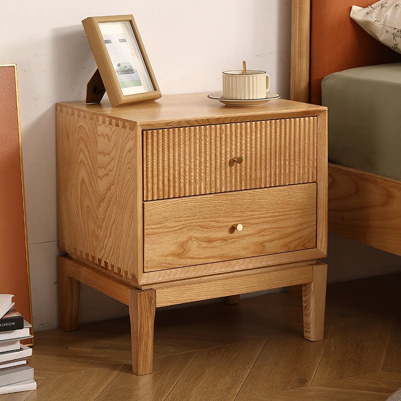 Retro Solid Wood Nightstands,F - đánh giá và giá Solid Wood Nightstand 2 Drawers