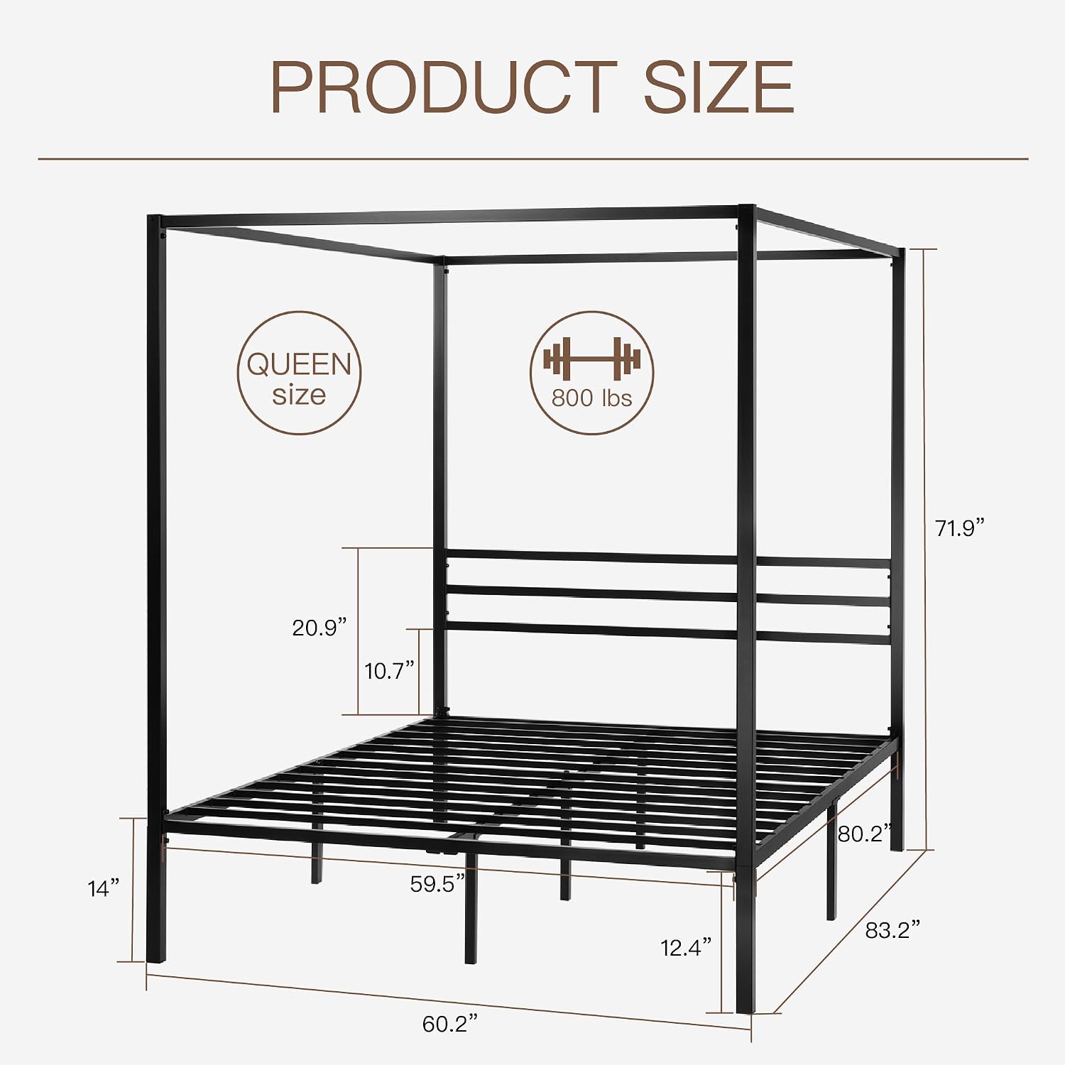 Metal Canopy Bed Frame Queen S - đánh giá và giá Canopy Bed Frame Metal Queen
