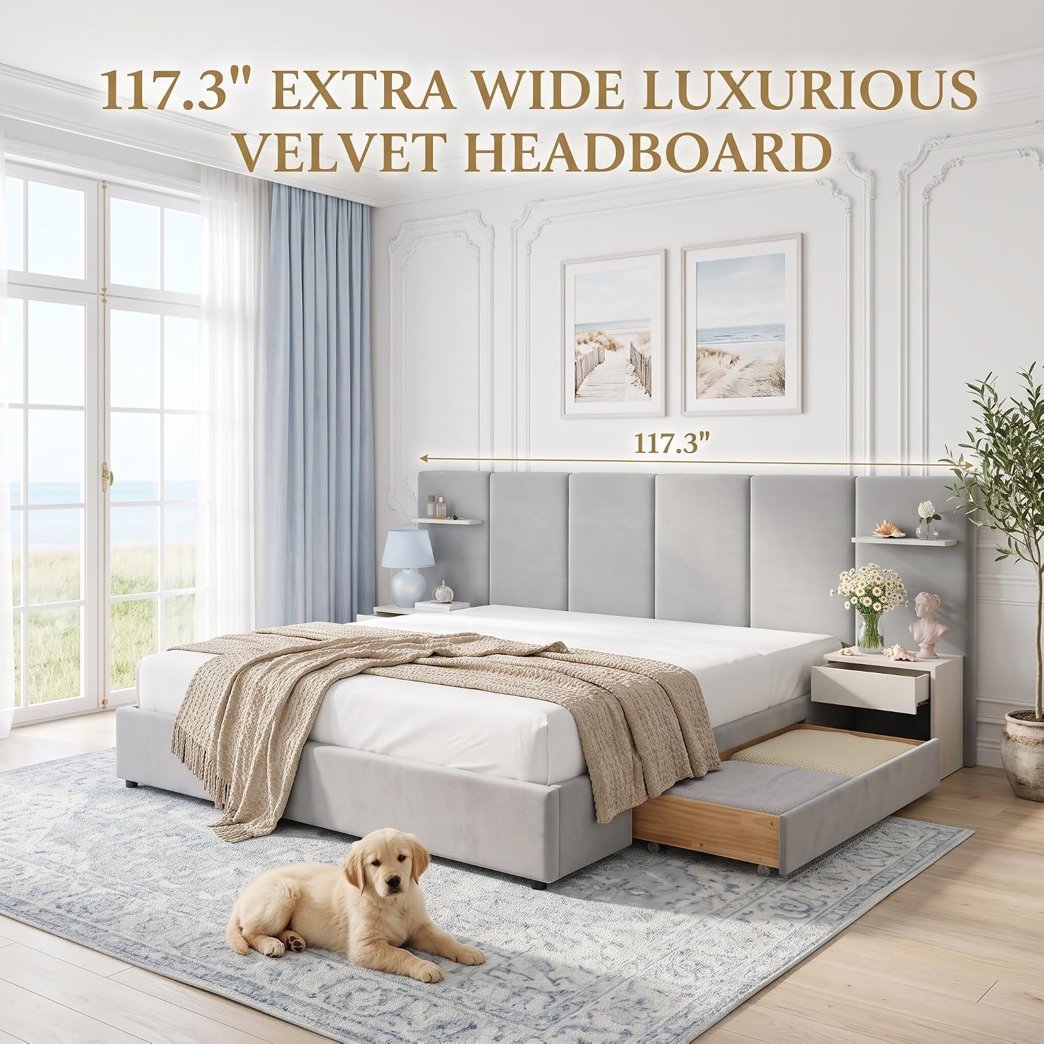 King Size Bed Frame with Stora - đánh giá và giá King Size Bed Frame With Storage Drawers