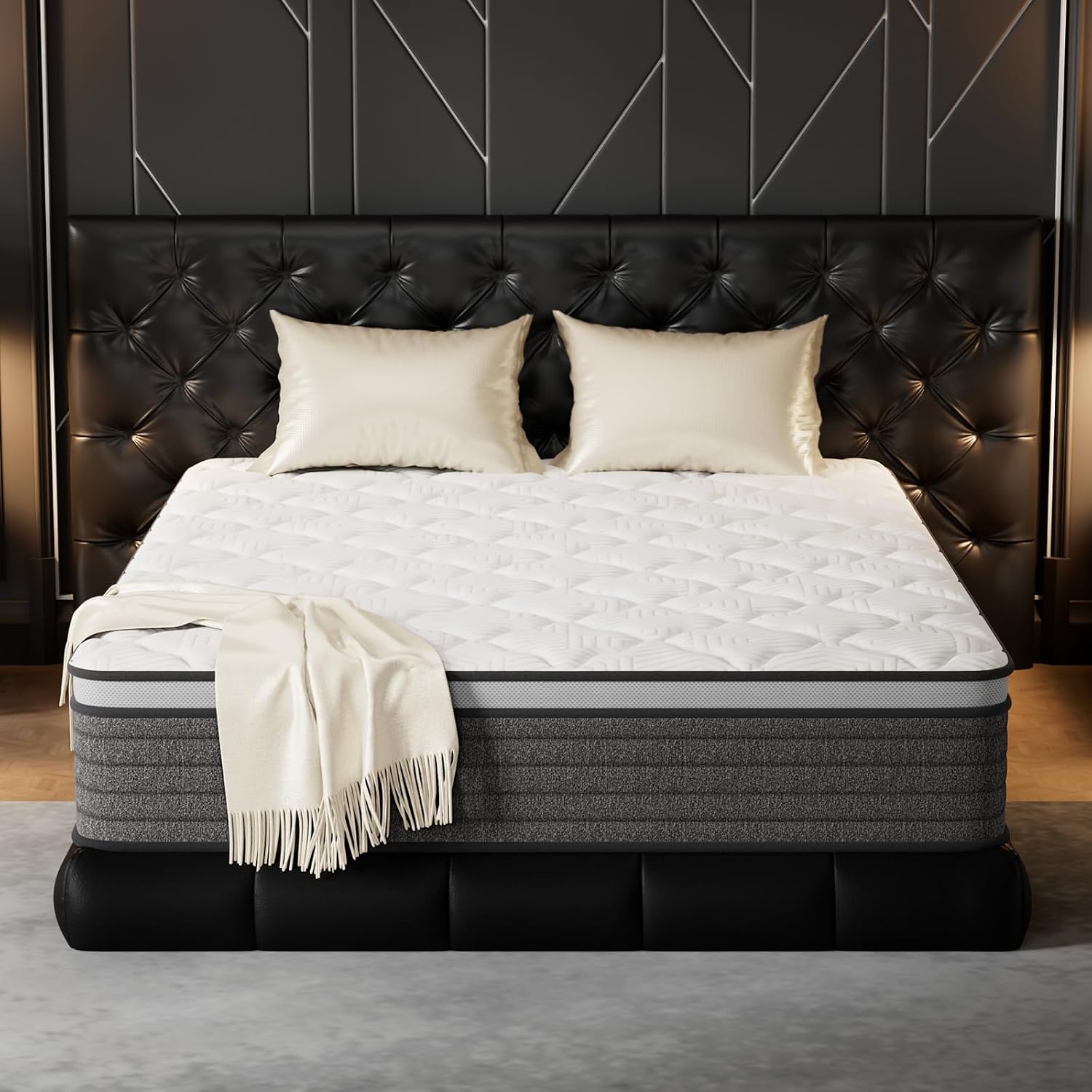 Queen Mattress 12 Inch Hybrid  - đánh giá và giá Memory Foam Mattress In A Box Queen