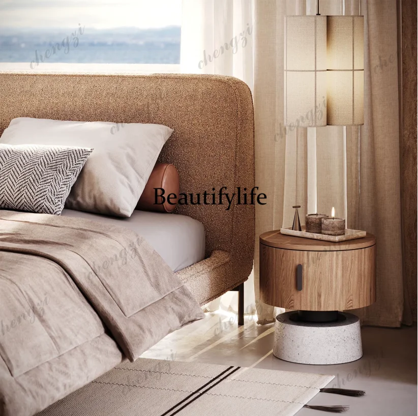 C178Round solid wood bedside t - đánh giá và giá Tables