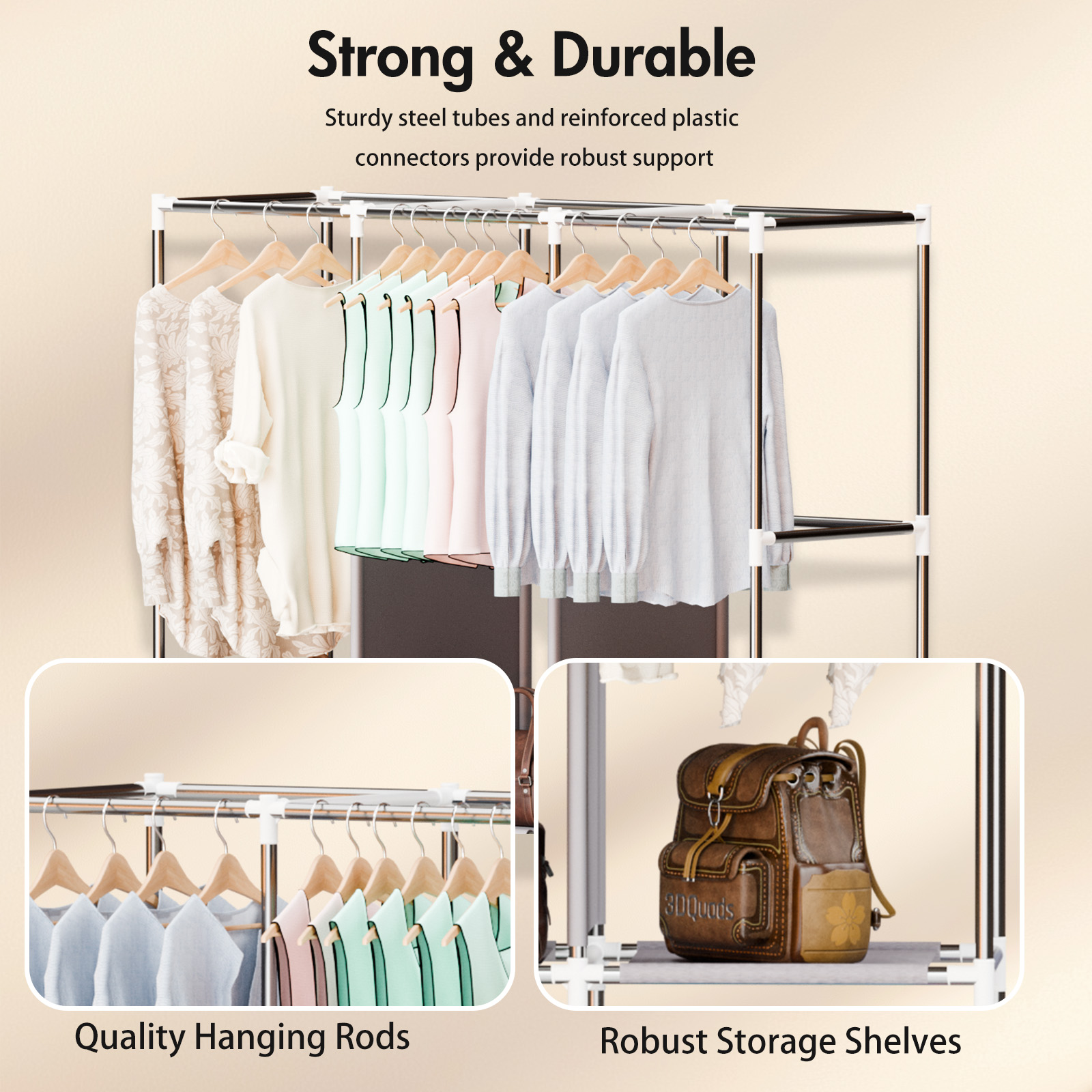 51-Inch Portable Closet Wardro - đánh giá và giá Wardrobe Closet Portable Fabric Cover