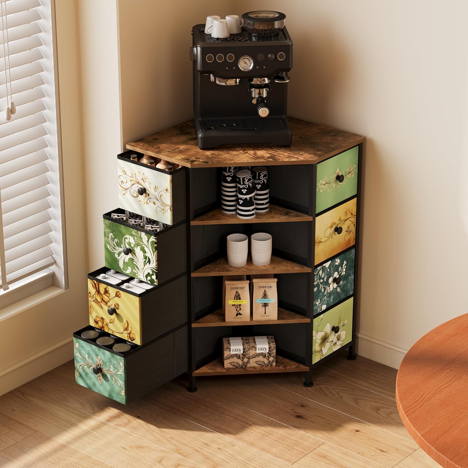 8 Drawer Corner Dresser With F - đánh giá và giá Bedroom Furniture