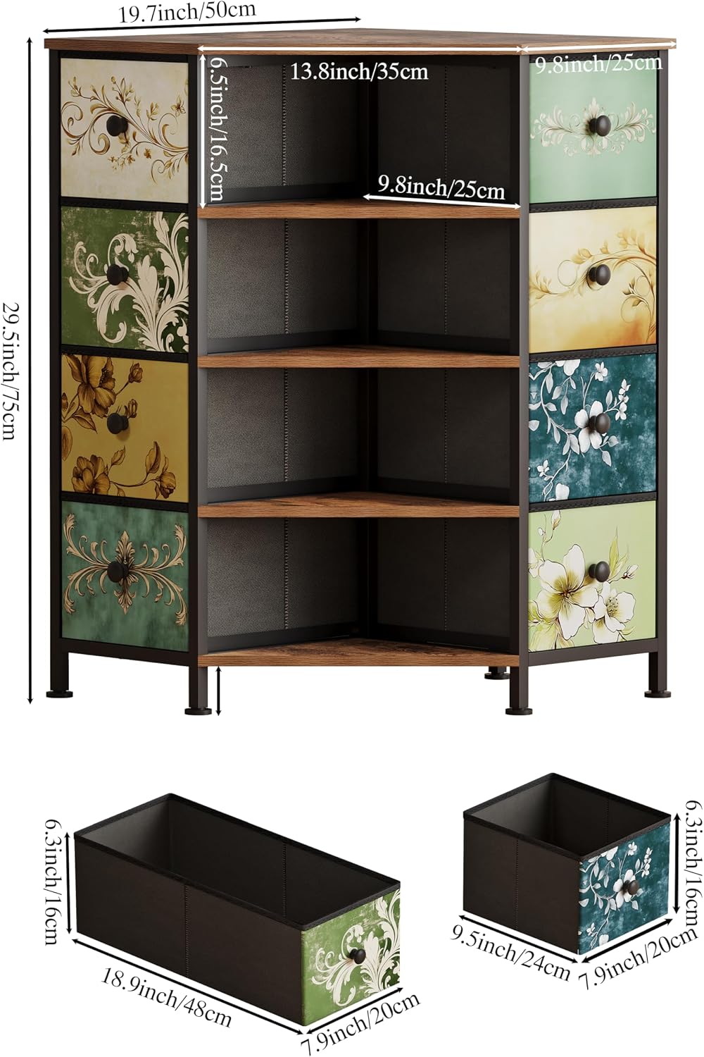 8 Drawer Corner Dresser With F - đánh giá và giá Bedroom Furniture