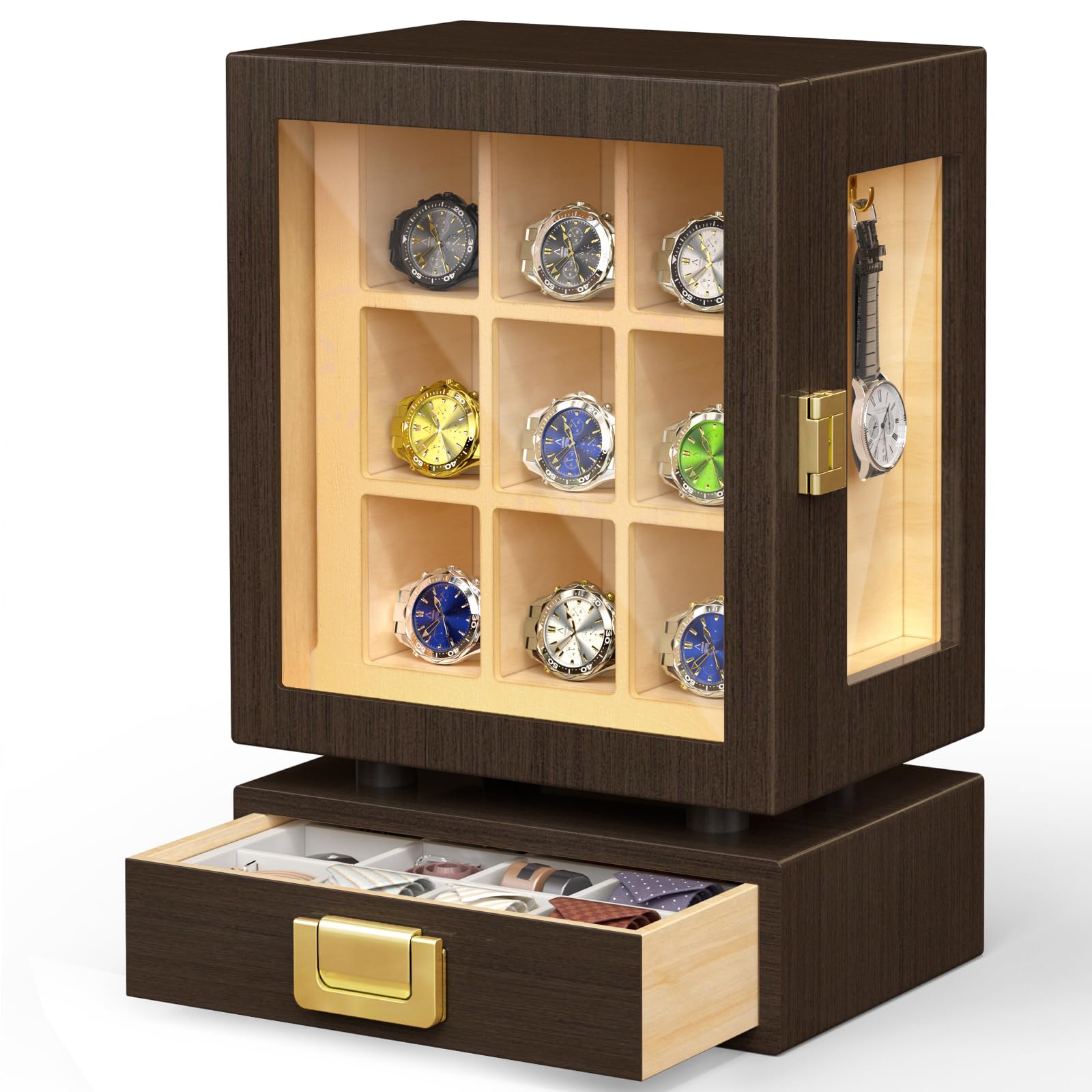 Custom Rectangle Wooden Watch  - đánh giá và giá Storage