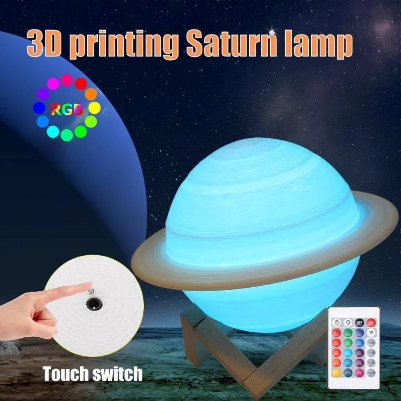 Đèn Ngủ LED 3D In Sao Thổ Đèn  - đánh giá và giá Floating Nightstand With Led Light