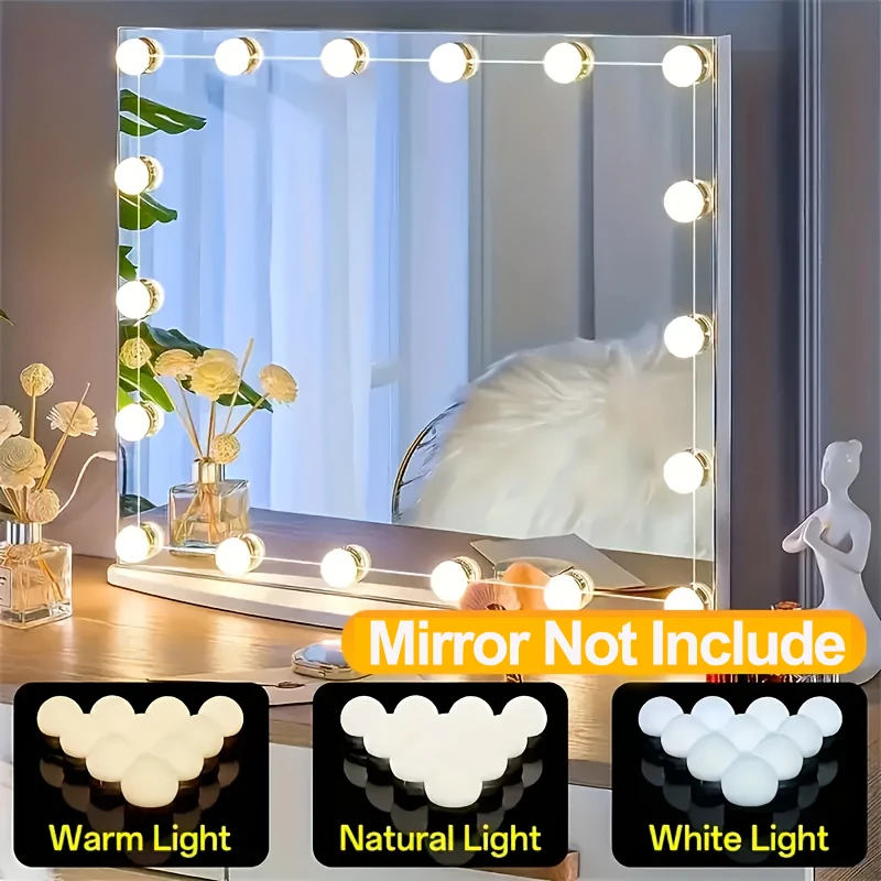 Hollywood Vanity Mirror Lights - đánh giá và giá Dressing Table Vanity With Lighted Mirror
