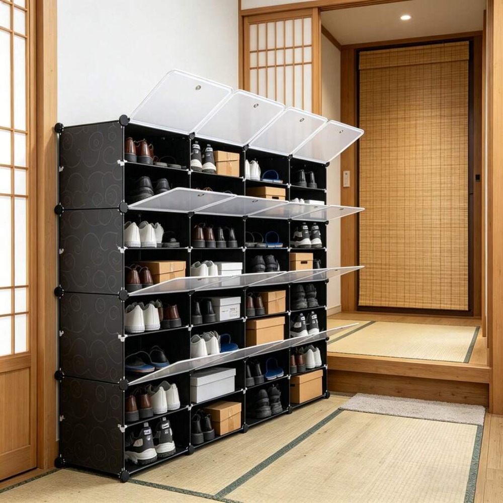 8 Tier Portable Shoe Rack Orga - đánh giá và giá Shoe Rack Cabinet Narrow Entryway