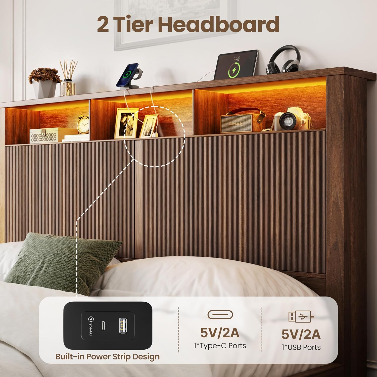 King Size Bed Frame and Headbo - đánh giá và giá King Size Bed Frame With Storage Drawers