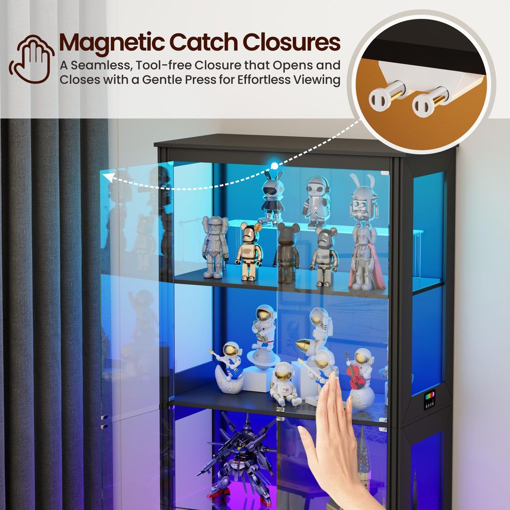 Lighted Corner Display Curio C - đánh giá và giá Storage