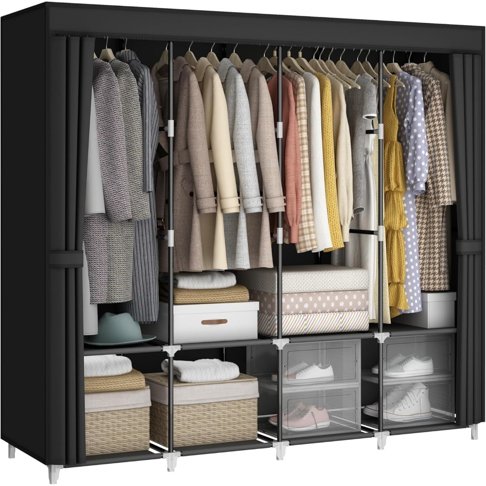 US Shipping Portable Closet Wa - đánh giá và giá Wardrobe Closet Portable Fabric Cover
