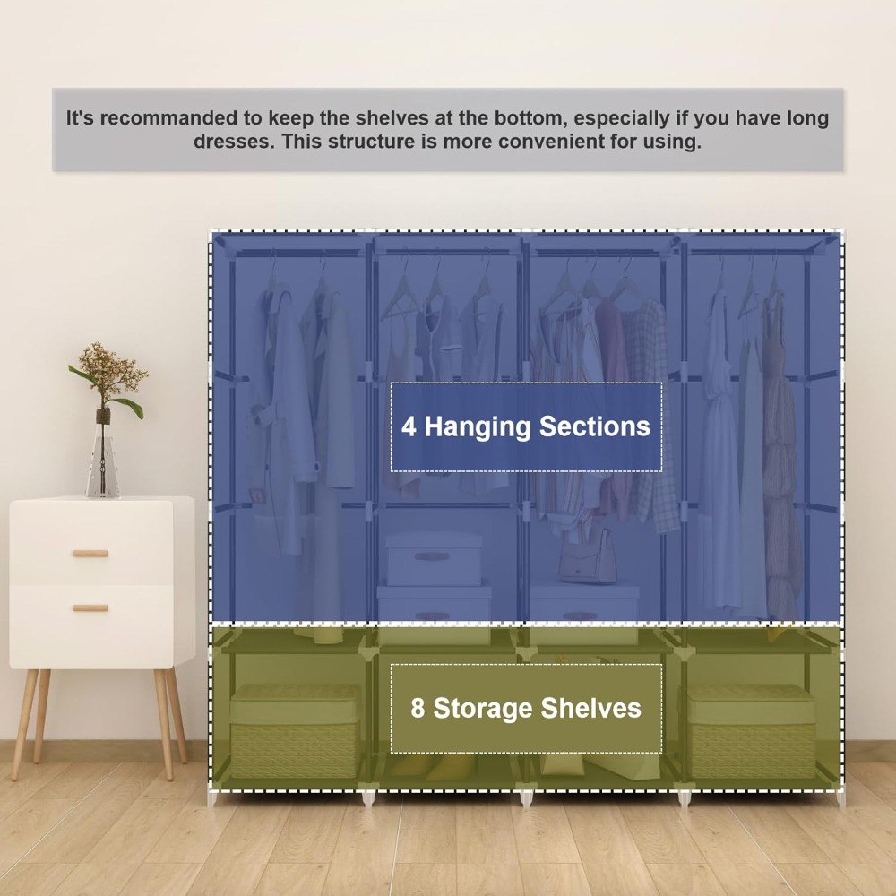 US Shipping Portable Closet Wa - đánh giá và giá Wardrobe Closet Portable Fabric Cover