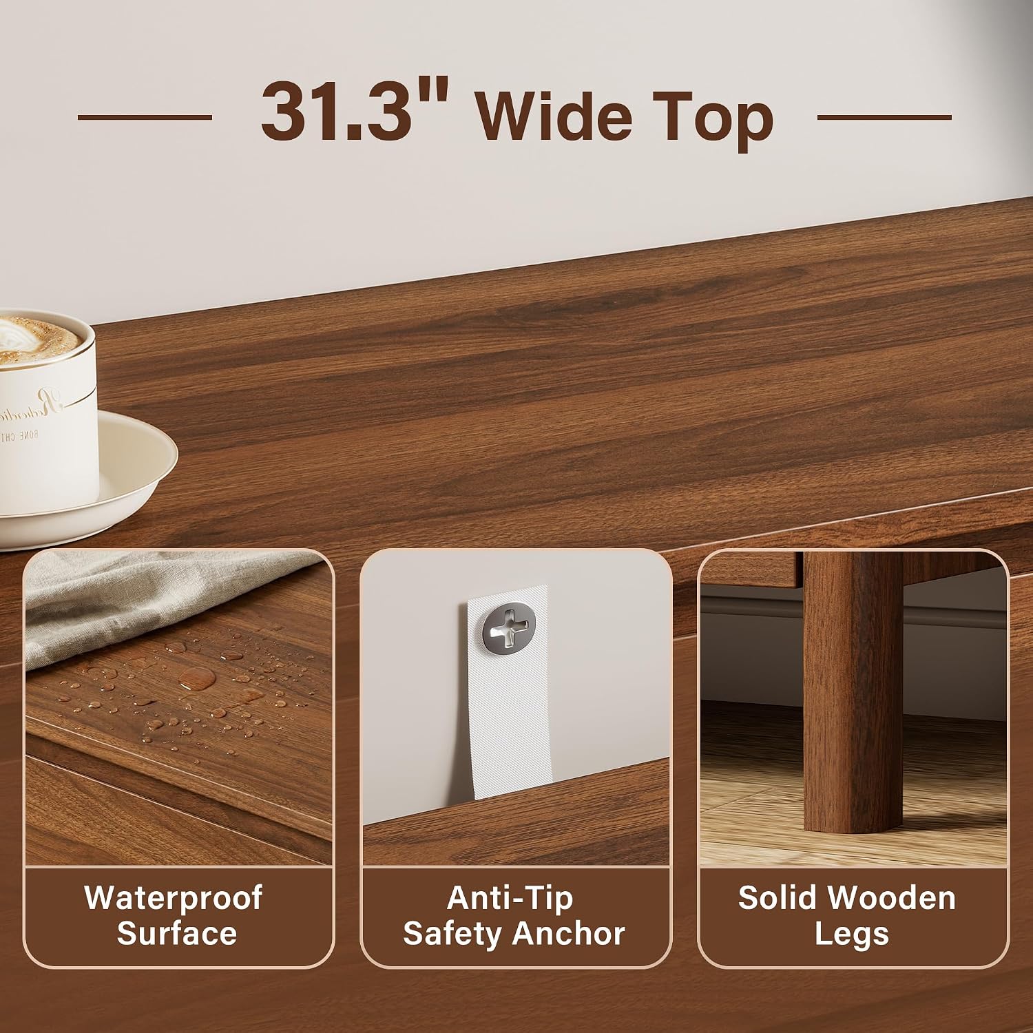 Five Drawer Wooden Storage Cab - đánh giá và giá Bedroom Furniture