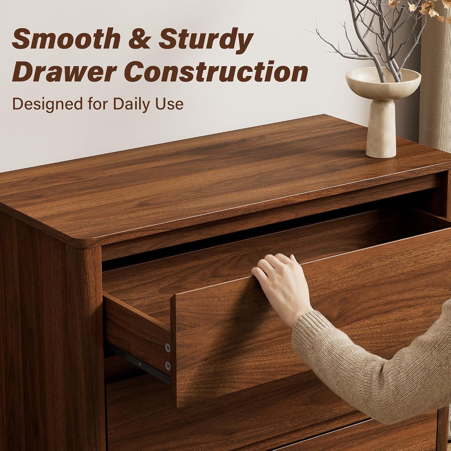 Five Drawer Wooden Storage Cab - đánh giá và giá Bedroom Furniture