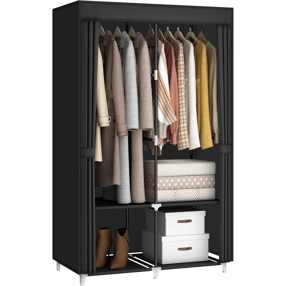 Portable Closet Wardrobe for S - đánh giá và giá Wardrobe Closet Portable Fabric Cover