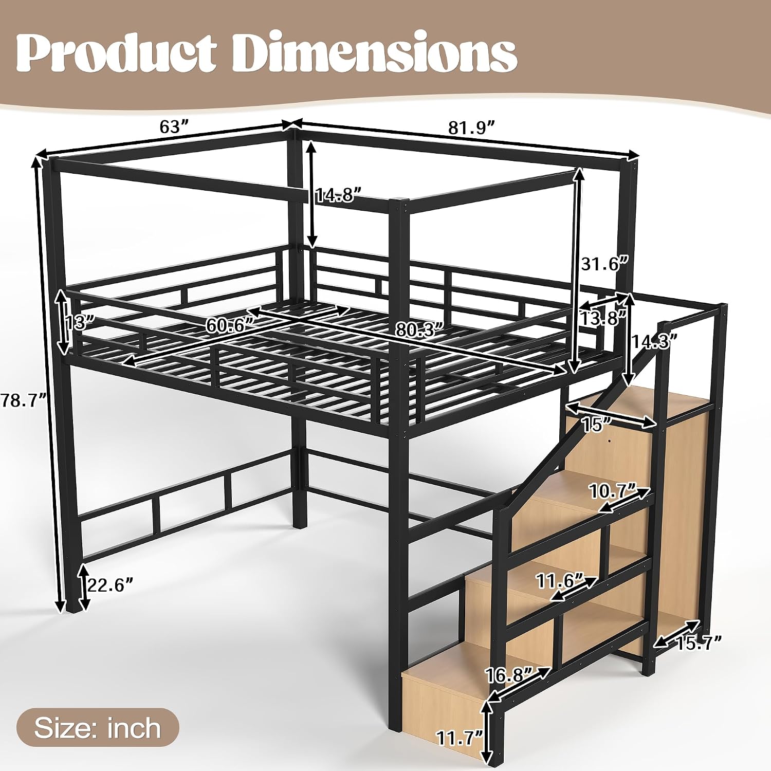 Queen Loft Bed with Storage St - đánh giá và giá Canopy Bed Frame Metal Queen