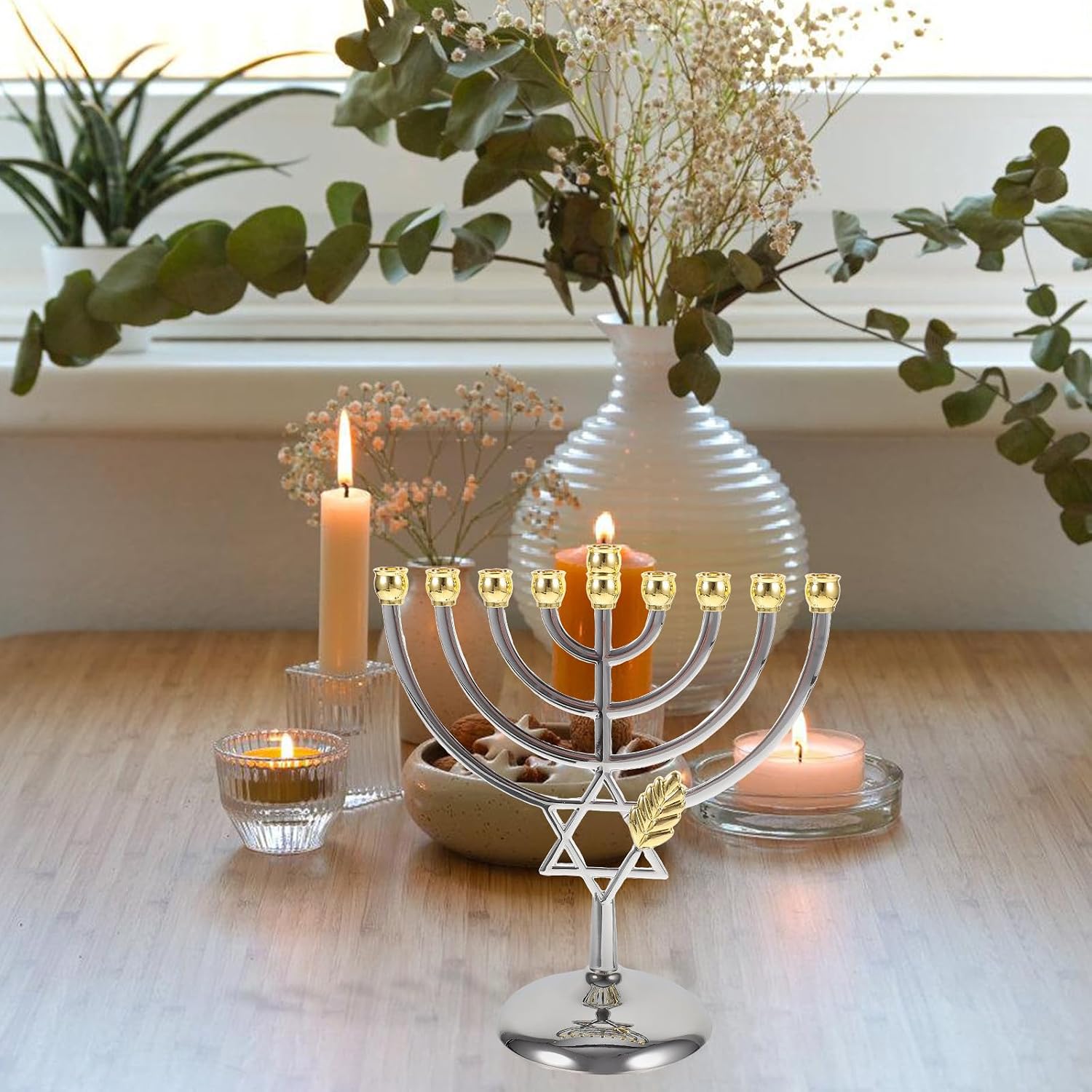 9 Branch Hanukkah Menorah Meta - đánh giá và giá Tables