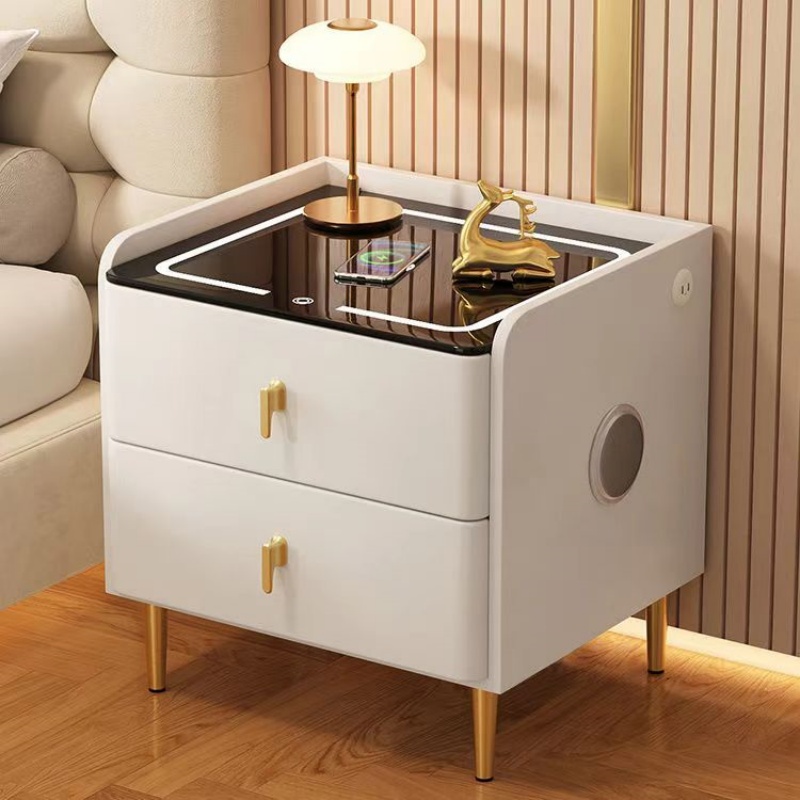 Nordic Style Wooden Bedside Ta - đánh giá và giá Solid Wood Nightstand 2 Drawers