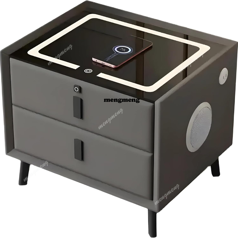 Solid Wood Smart Nightstand Wi - đánh giá và giá Solid Wood Nightstand 2 Drawers