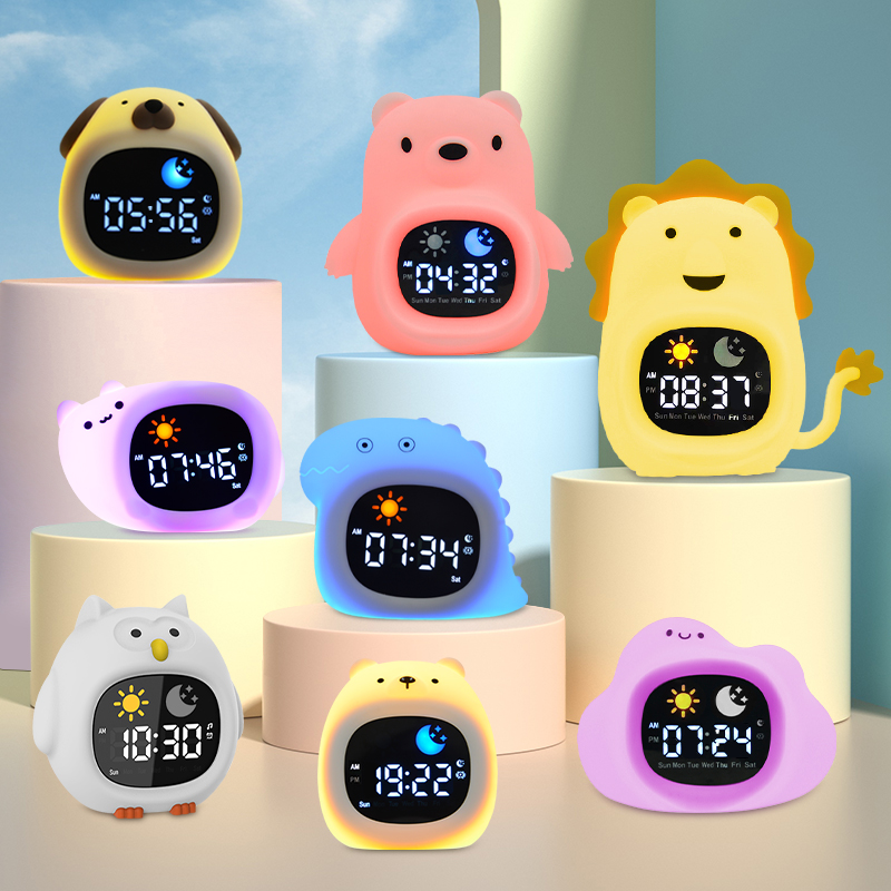 Night Light Clock Cat Baby Sle - đánh giá và giá Floating Nightstand With Led Light