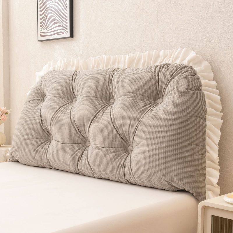 Ruffled Headboard Pillow Lumba - đánh giá và giá Headboard Cushion Backrest Tatami