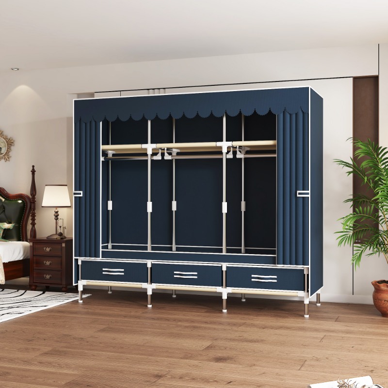 65 Inch Fabric Closet with Dra - đánh giá và giá Wardrobe Closet Portable Fabric Cover