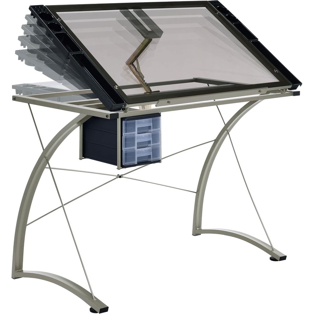41-Inch Metal and Glass Drafti - đánh giá và giá Tables