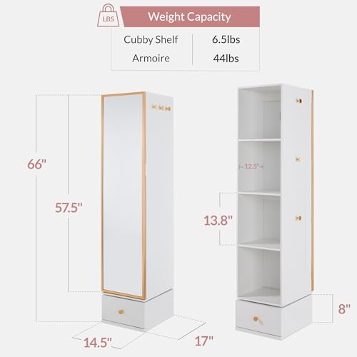 Rotating Mirror w/Storage Cabi - đánh giá và giá Full Length Mirror Jewelry Armoire