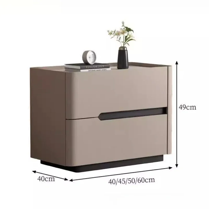 Nordic Modern Night Table Stor - đánh giá và giá Solid Wood Nightstand 2 Drawers