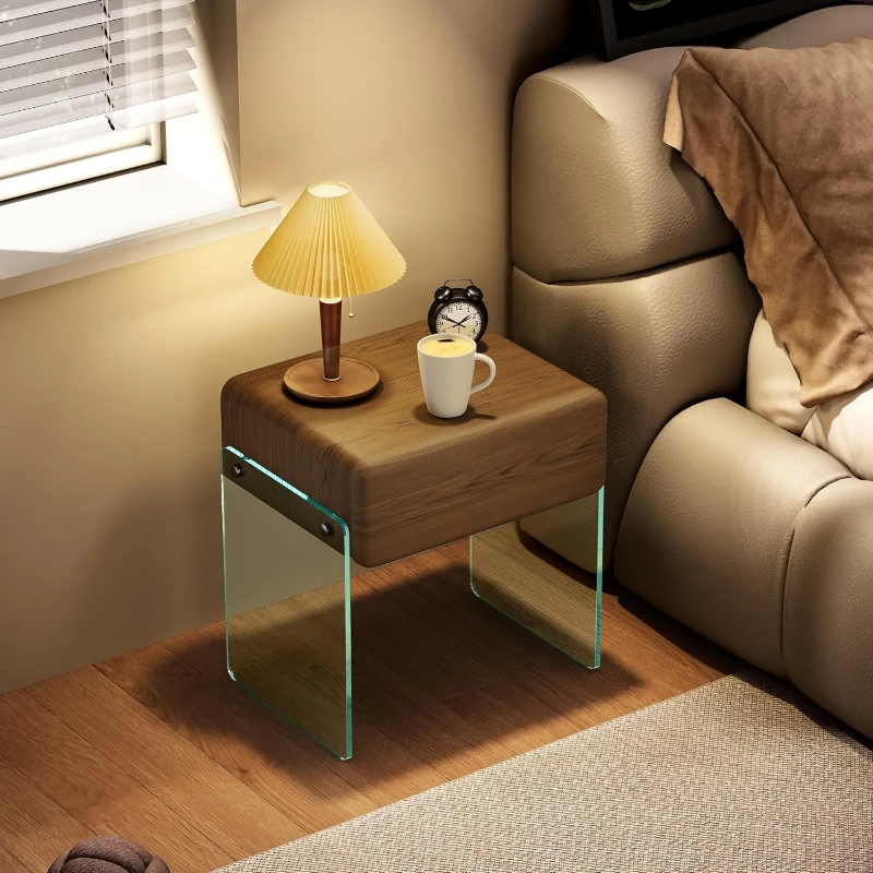 Nightstand Drawer Bedside Side - đánh giá và giá Solid Wood Nightstand 2 Drawers