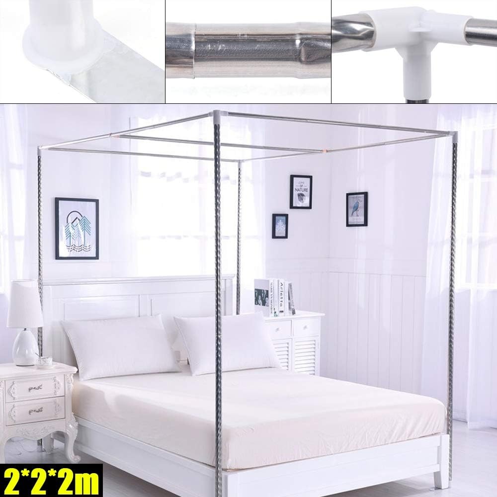 Stainless Steel Canopy Bed Fra - đánh giá và giá Canopy Bed Frame Metal Queen